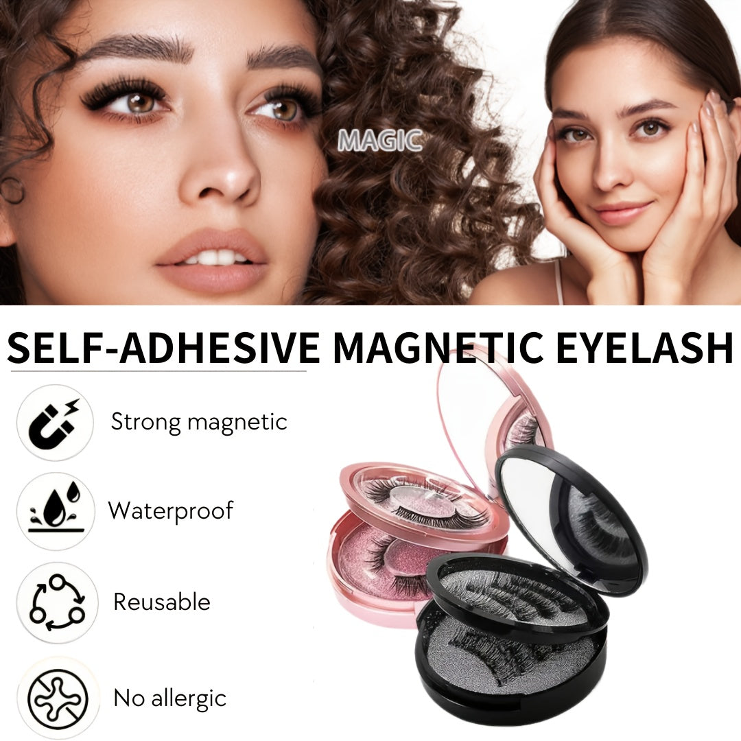 1/4/8pcs Easter Bunny Magnetic Lashes - 3D False Eyelashes Kit with Applicator | No Glue, Reusable & Waterproof | Natural Cat Eye Look, Easy to Wear, No Eyeliner Needed - Perfect Easter Gifts, Party Favors & Daily Wear